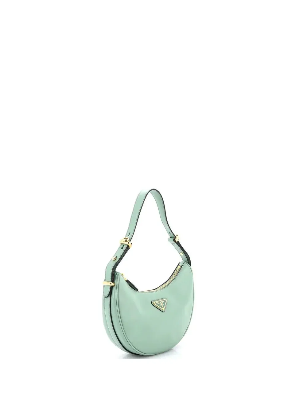 Prada Arque Half Moon Hobo Leather #238204P24B